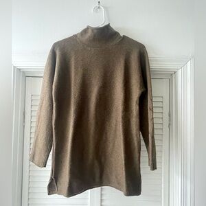 Banana Republic Brown Knit Mock Turtleneck Sweater - Good Condition - Medium